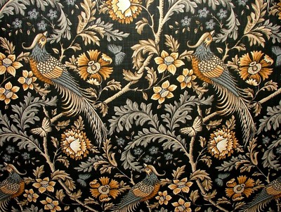 Oakmere Saffron Cotton Curtain Upholstery Quilting Fabric William Morris Style Ebay