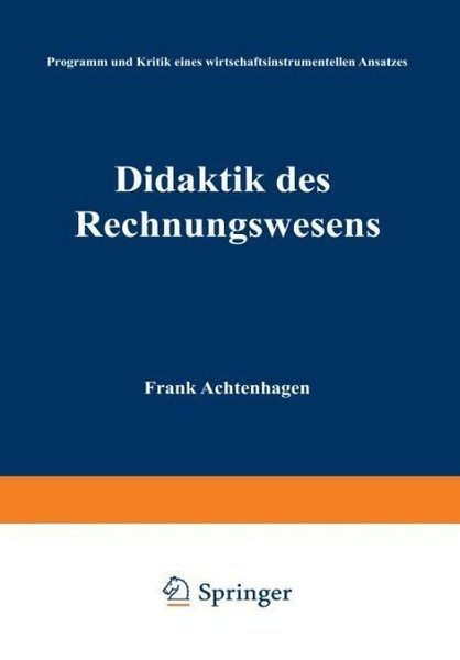 Didaktik Des Rechnungswesens | Buch | 9783409133753-image