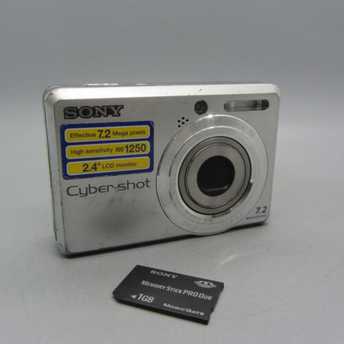 Sony Digital Camera Cybershot DSC-S730 7.2MP Silver Tested