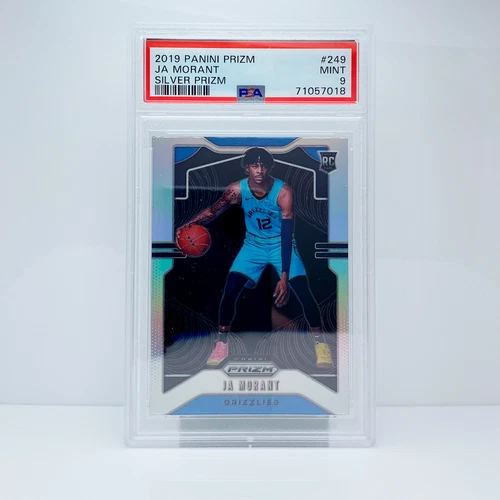 JA MORANT - 2019 PANINI PRIZM - SILVER PRIZM Rookie - PSA Mint 9