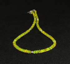 Yellow Opal Necklace - Opal Gemstone - Ethiopian Opal - Opal Beaded Necklace