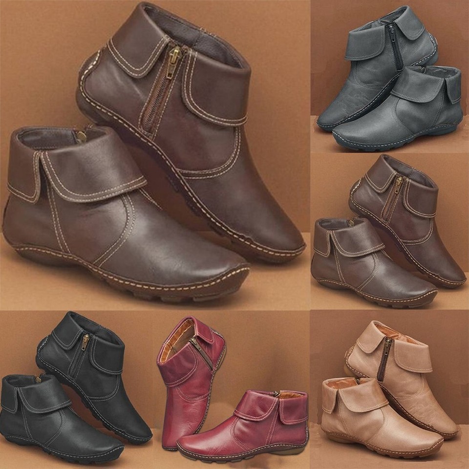 High Quality Boots Leather Modern Warm Ankle Boots Arch Support Casual