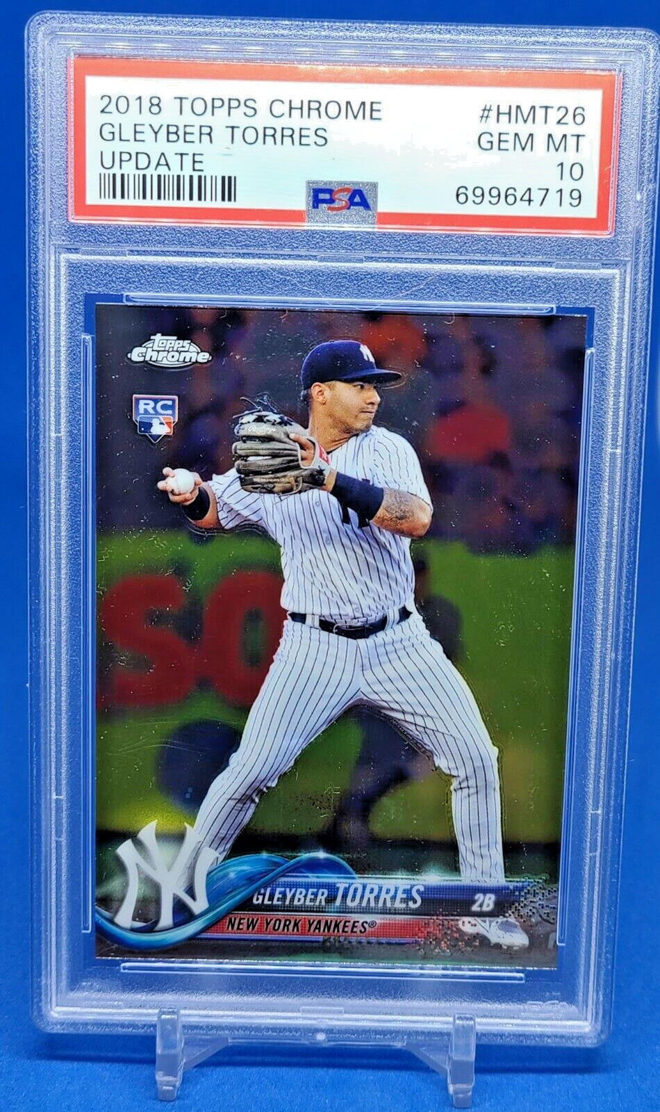 2018 Topps Chrome #HMT26 Gleyber Torres Update RC Rookie PSA 10 Gem Mint Yankees