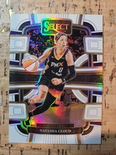 2024 Panini Select WNBA - Concourse Natasha Cloud #37 White Prizm /99