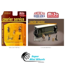 American Diorama 1:64 - UPS Courier Service Figures - 5pcs Set - Metal