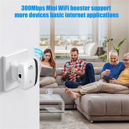 WiFi Signal Extender Range Repeater Booster Internet Amplifier 300Mbps UK Plug - 第 4/11 張圖片
