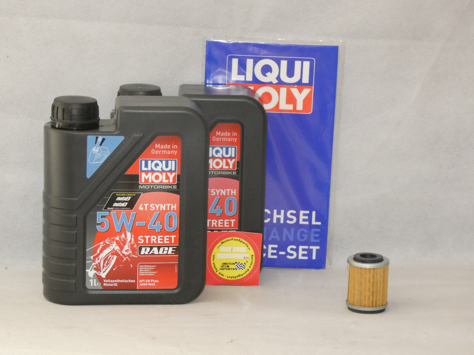 Oil change set - Yamaha YFM 250 Bruin - Engine oil oil filter Liqui Moly