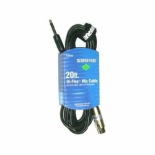 Shure Microphone Cable C20AHZ 20ft Hi-Flex XLR to 1/4" connectors