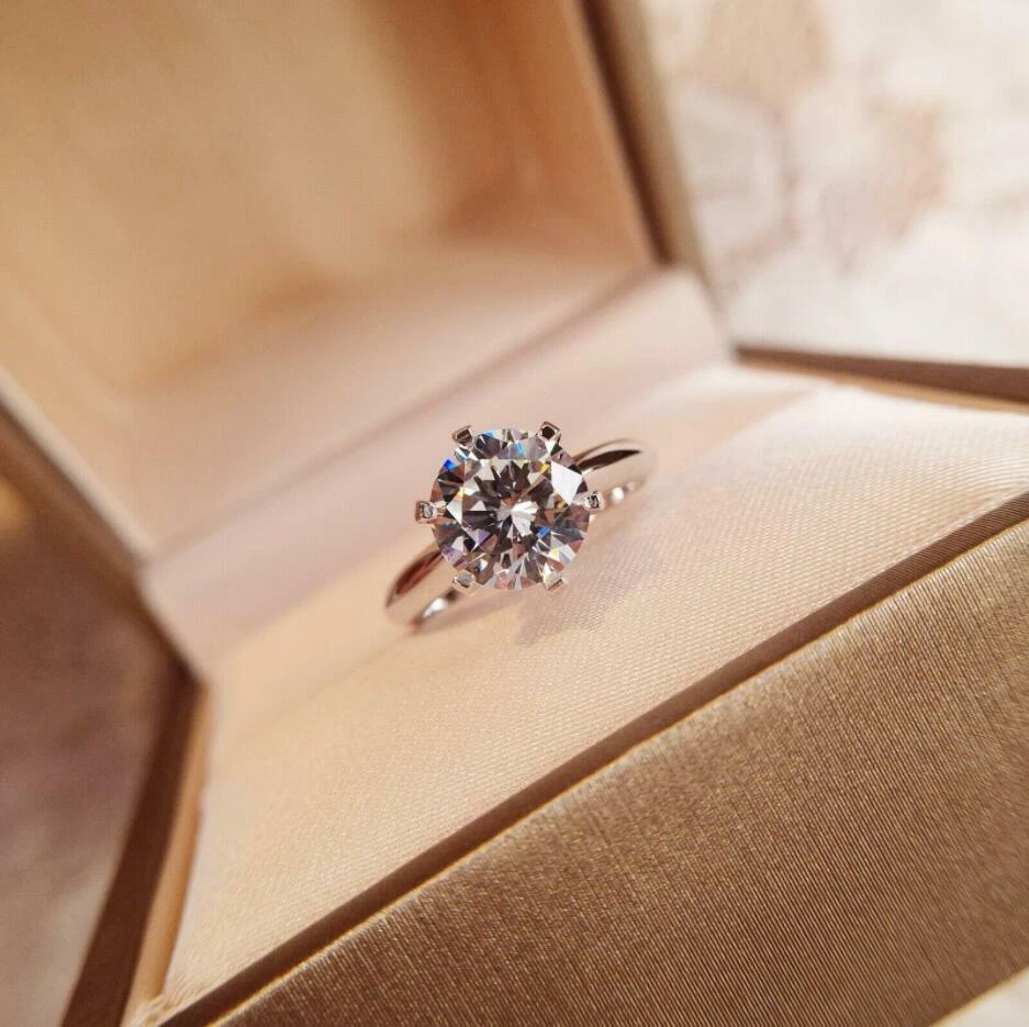 Carbon in diamond best sale ring
