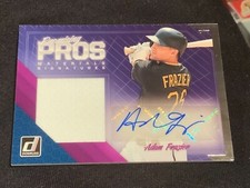 2018 Panini Donruss Promising Pros Adam Frazier Auto Relic 