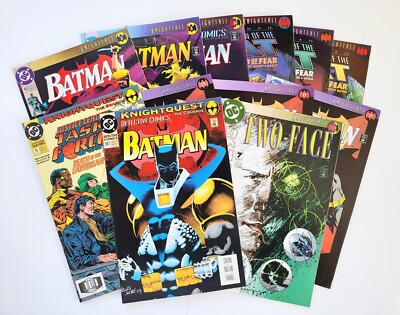 Batman Knightfall Knightquest DC Lot Of 12 High-Grade Scarecrow Two-Face Joker