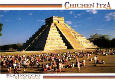 Chichen Itza Mexico - Equinoccio 21 De Marzo Postcard