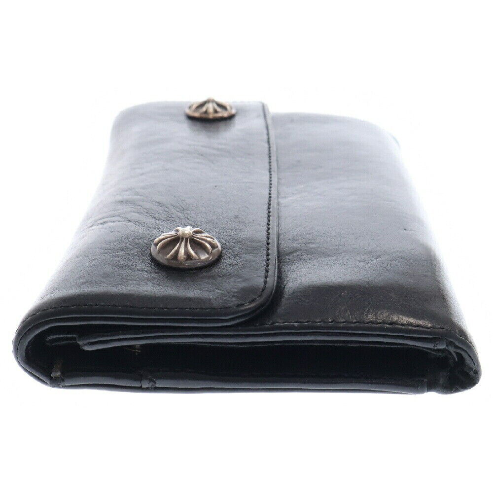 Chrome Hearts Wave Cross Ball Wallet Crossball Button Long Chrome Hearts Wave Cross Ball Wallet Crossball Button Long
