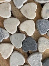 Herzstein Steine Natursteine Herz 4x4 cm zum Bemalen 30 St. Steinherzen Kiesel