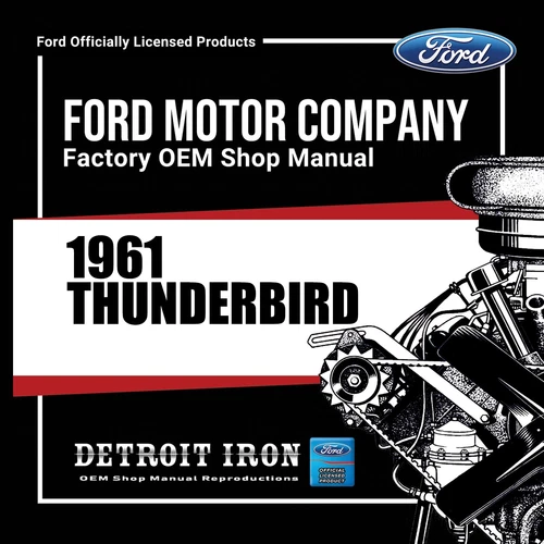 1961 Thunderbird Shop Manuals, Sales Data & Parts Books on CD