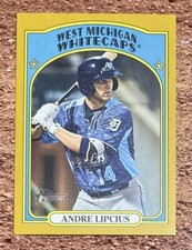 2021 Topps Heritage Minor League #97 Andre Lipcius - GOLD Parallel /18