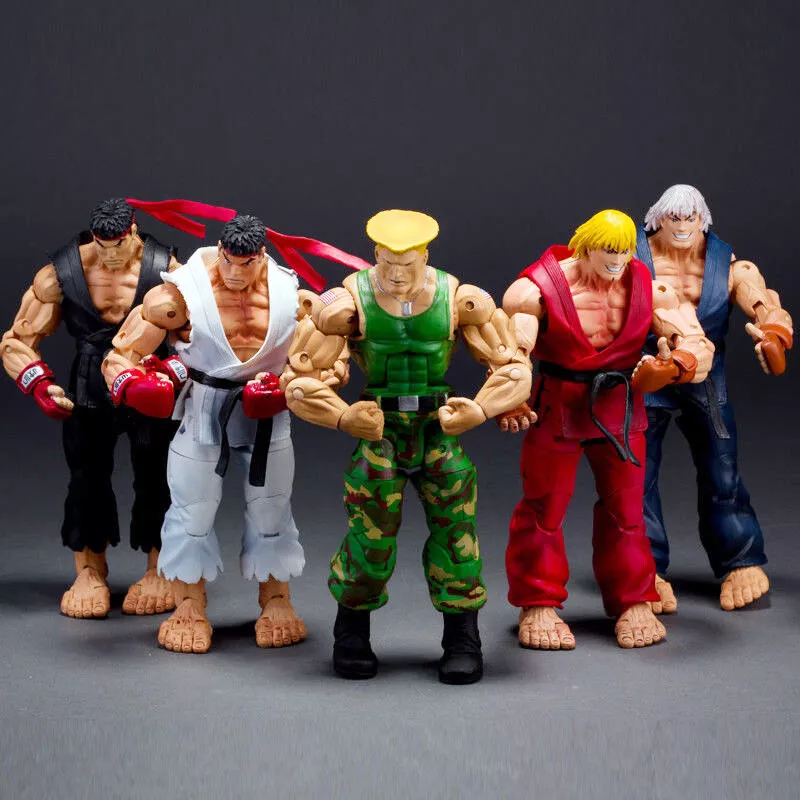 Boneco Action Figure Guile Street Fighter 30 Cm Ryu Blanka em