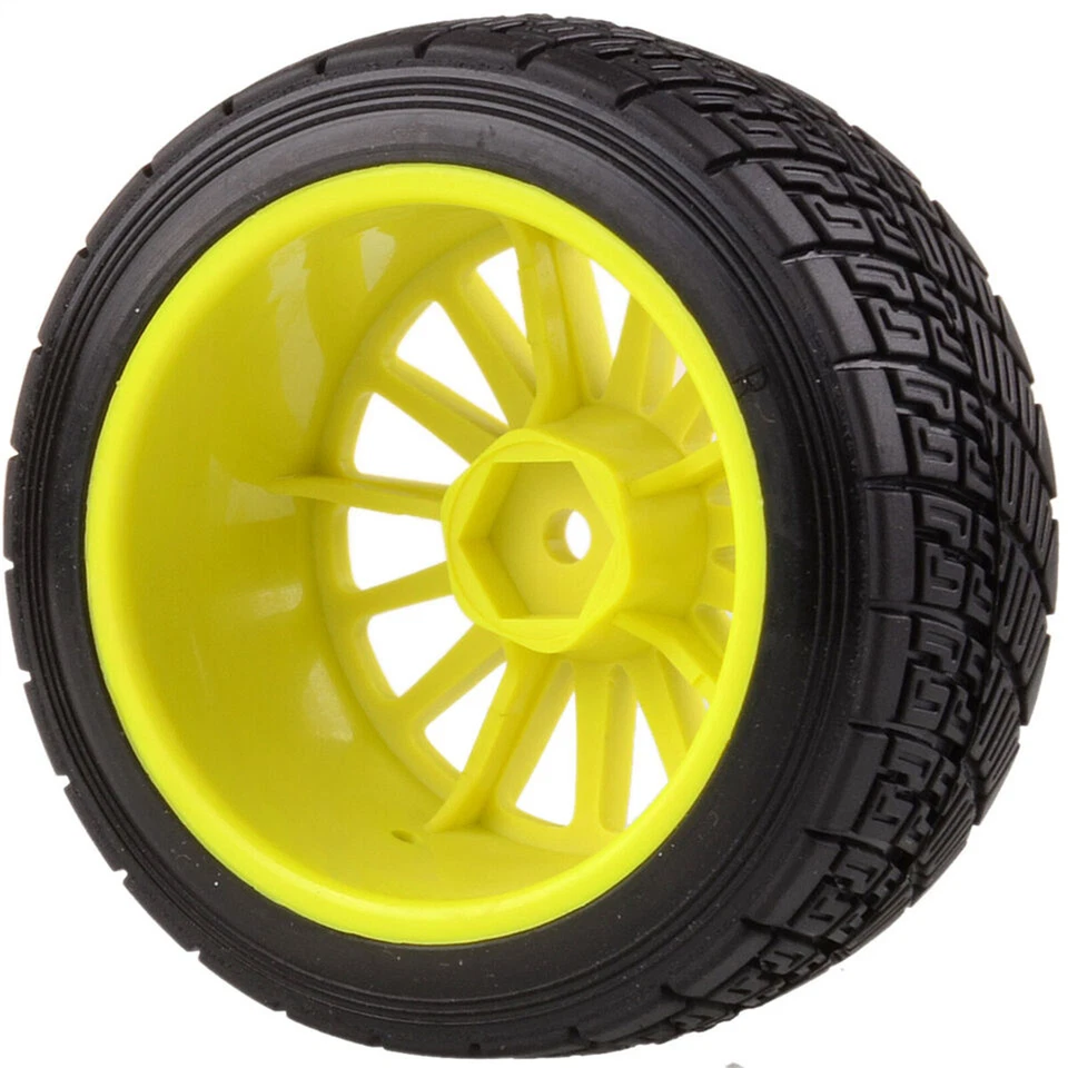 4pcs 2.2" Wheel Rims & Tires for 1/8 RC HPI RTR WR8 3.0 Ford Fiesta Flux Rally2i - Image 4 of 4