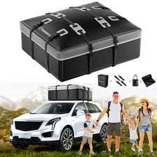 Waterproof Car Suv Roof Top Rack Cargo Bag 15 Cubic Storage Luggage Carrier Uk