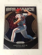 823-3 2019 Panini Prizm Baseball Brillance Aaron Nola Philadelphia Phillies