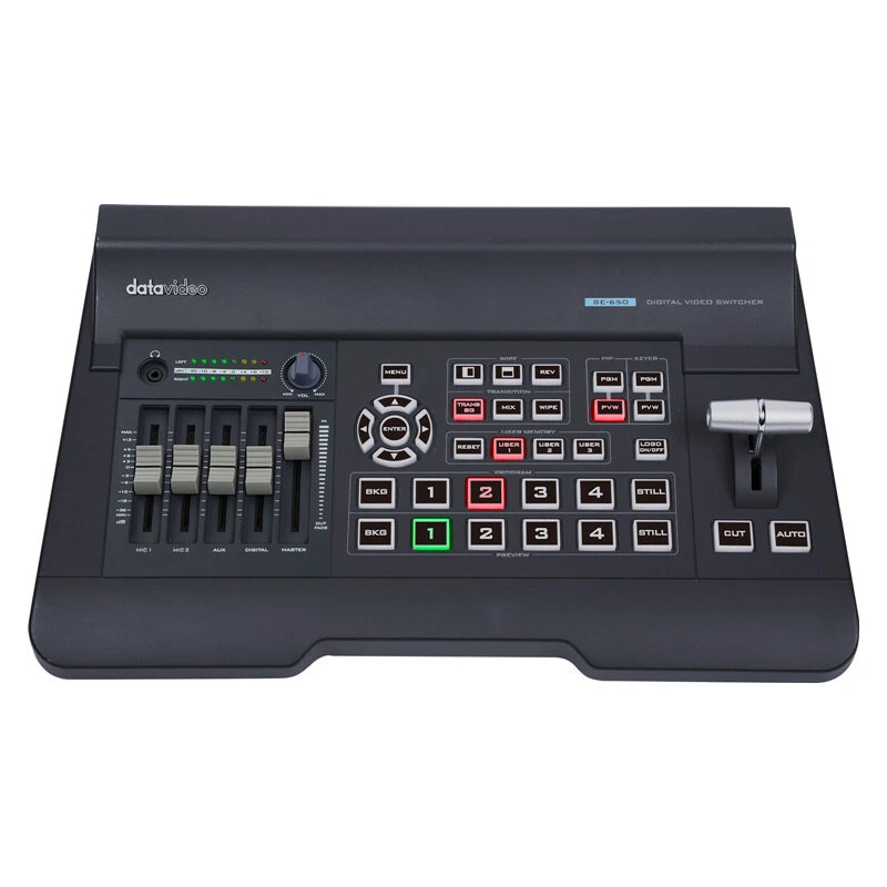 DHL Datavideo SE-650 Switcher 4-Channel 1080P 2*SDI 2*HDMI inputs Video Directed - Image 3 of 4