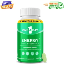 One A Day Energy Daily Essentials Multivitamin - 120 Counts (Pack of 1)