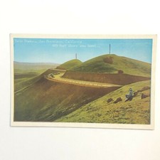 Twin Peaks San Francisco California White Border Era Postcard