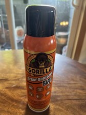 Gorilla Heavy Duty Spray Adhesive, Multipurpose and Repositionable, 14 Ounce, Cl
