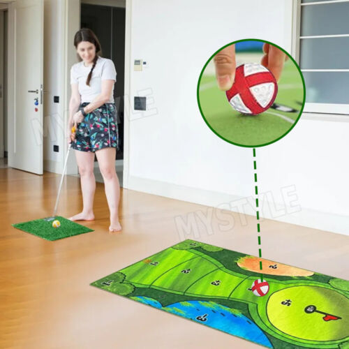 The Indoor Casual Golf Game Set Golf Putting Royale Golf Game Golf Hitting Mats - Picture 7 of 10