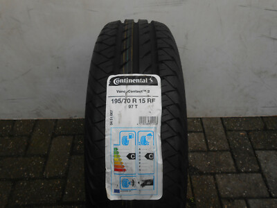 1 Sommerreifen Continental Vanco Contact 2 Rainforced 195/70R15 97T 