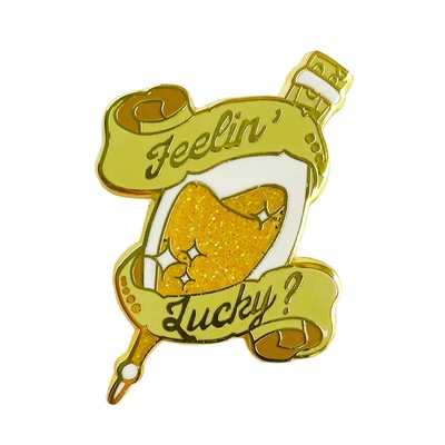 Feelin' Lucky Felix Felicis Magic Potion Glitter Enamel Metal Brooch Badge Pin