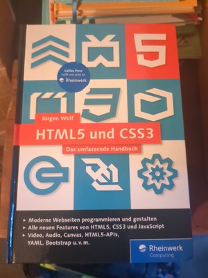 HTML5 und CSS3: Das umfassende Handbuch von Wolf, J... | Buch | Zustand sehr gut