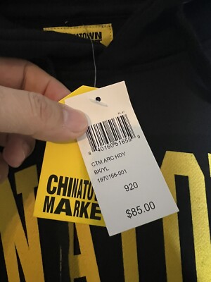 Chinatown Market Black Mens Hoodie Sweatshirt Size Small New With
