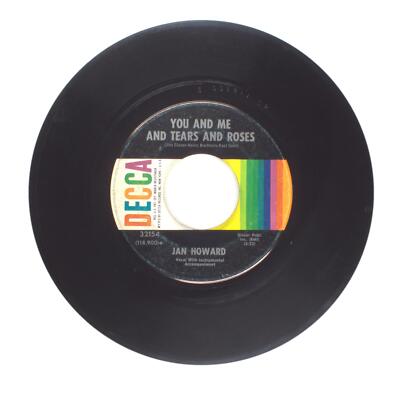 Jan Howard - You and Me and Tears and Roses; Roll Over and Play Dead - 45 RPM 7''