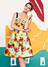 New! $3970 Runway! OSCAR DE LA RENTA Sweetheart Zip Front Dress Sz 4