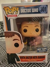 Funko Pop! BBC Ninth Doctor with Banana #301 Underground Toys Exclusive - (RARE)