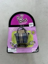 Tiny Totes PURSE , City Slicker Plaid Purse New Sealed D45 Basic Fun