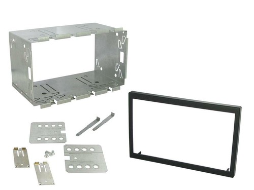 Universal Stereo Headunit Double Din Cage Kit Fitting Trim & keys 110mm CT23UN02 - 第 1/1 張圖片