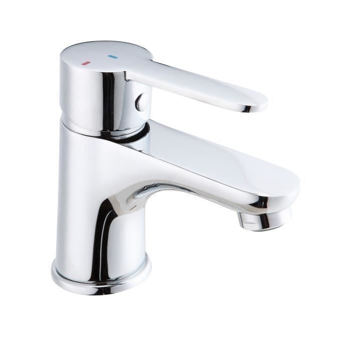 Robinet mitigeur design anti-calcaire pour vasque de salle de bain durable