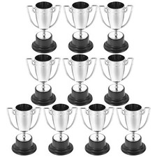 Toys 10Pcs Mini Award Trophy Cups Plastic Trophy Model Winner Award Trophies ...