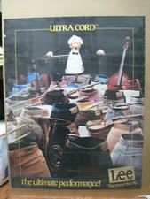 vintage LEE pants The ultimate performance Ultra cord corduroy poster 13712