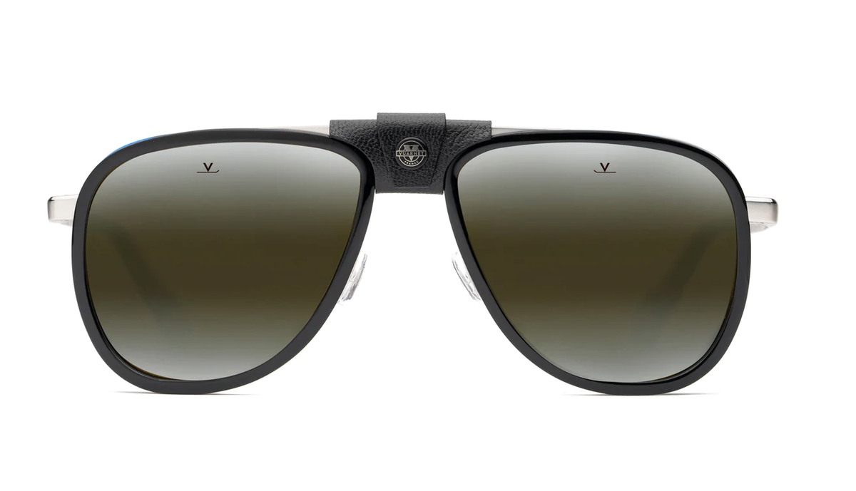VUARNET Skilynx Sunglasses GLACIER 2112 Black Flag Frame w 