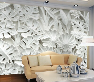 3D Carved Flower 4172NA Wallpaper Wall Mural Removable Self-adhesive Fay