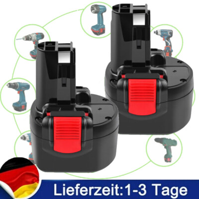 2X 9.6V 4800mAH Akku für Bosch BAT048 PSR 960 BPT1041 BAT100 GSR PSR NiMH