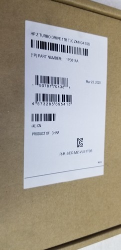 HP Z Turbo Drive 1 TB Solid State Drive PCI Express P/N 1PD61AA 861959-001 - 第 3/5 張圖片