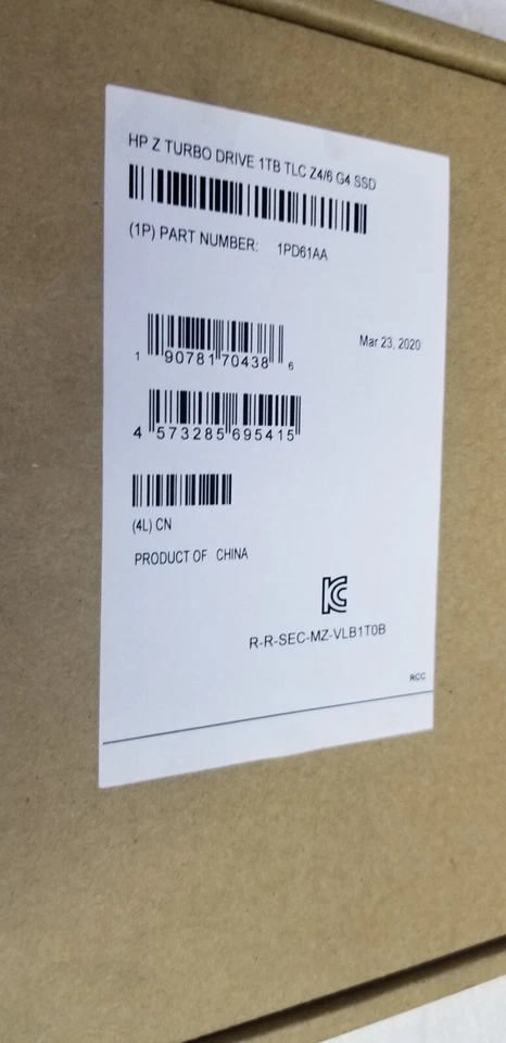 HP Z Turbo Drive 1 TB Solid State Drive PCI Express P/N 1PD61AA 861959-001 - Image 3 of 4