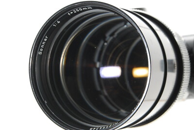 AB Exc+] Carl Zeiss Sonnar 250mm f/4 Lens for Contarex w/ Caps