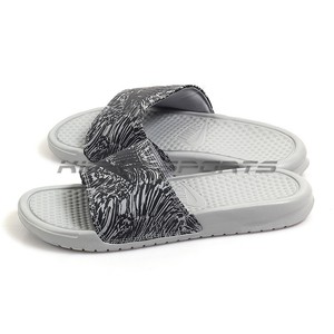 grey nike sandals