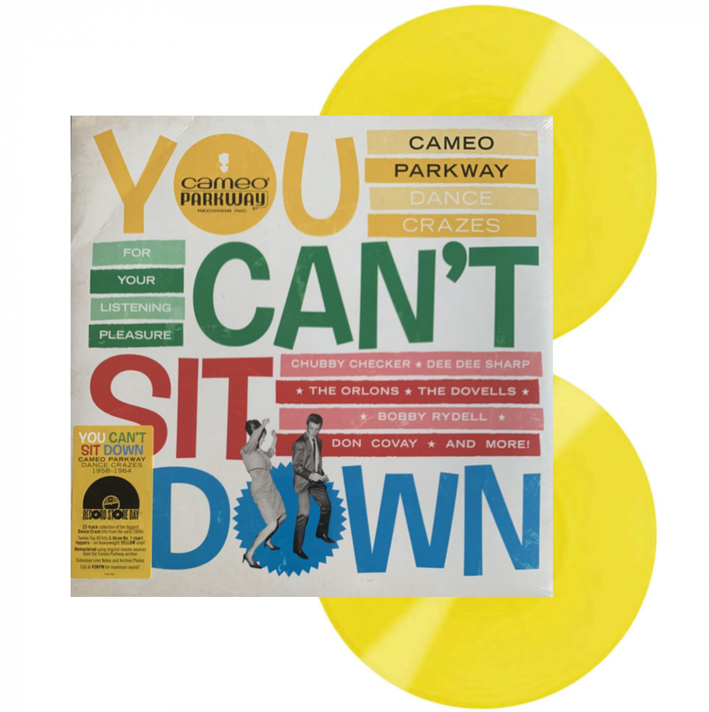VARIOUS - You Can'T Sit Down Cameo Parkway Dance  (RSDBF 2021) 2 LP yellow vinyl