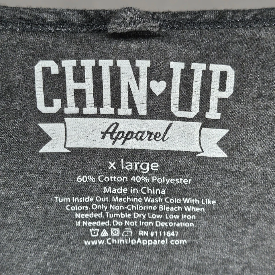 Ropa para mujer Chin Up musculos y rímel gris sin mangas espalda deportiva sin mangas talla XL Foto 4 de 4